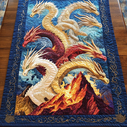 Majestic Dragon WY2605027CL Quilted Table Runner