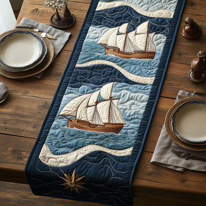 Tides Of Tradition CP1606005CL Quilted Table Runner