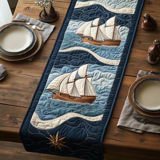 Tides Of Tradition CP1606005CL Quilted Table Runner