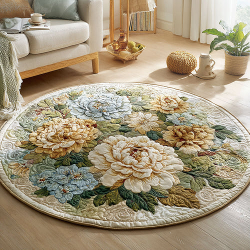 Blooming Flower CW1301127CL Quilted Round Mat