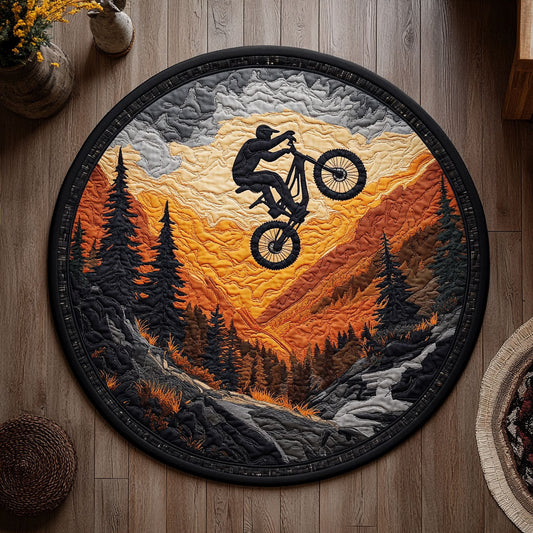 Mountain Bike WY2605050CL Quilted Round Mat