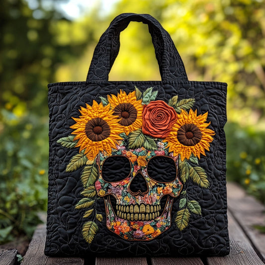 Elegant Skull WN2509015CL Quilted Tote Bag