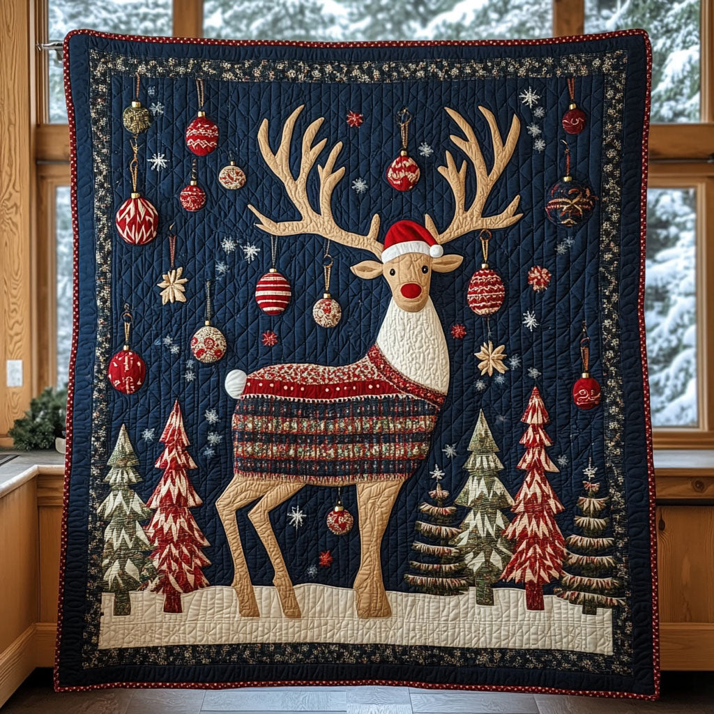 Holiday Antlers CP2308060CL Quilt