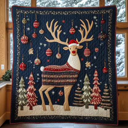 Holiday Antlers CP2308060CL Quilt