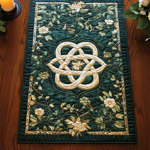 Floral Celtic WY2904090CL Quilted Table Runner
