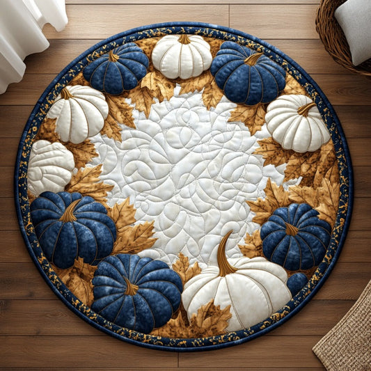 Love Pumpkins XR1209014CL Quilted Round Mat