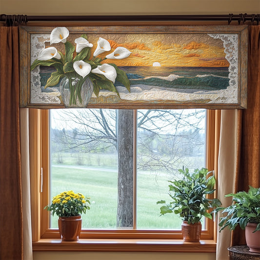 Calla Lily Shoreline WN1806017CL Quilted Valance