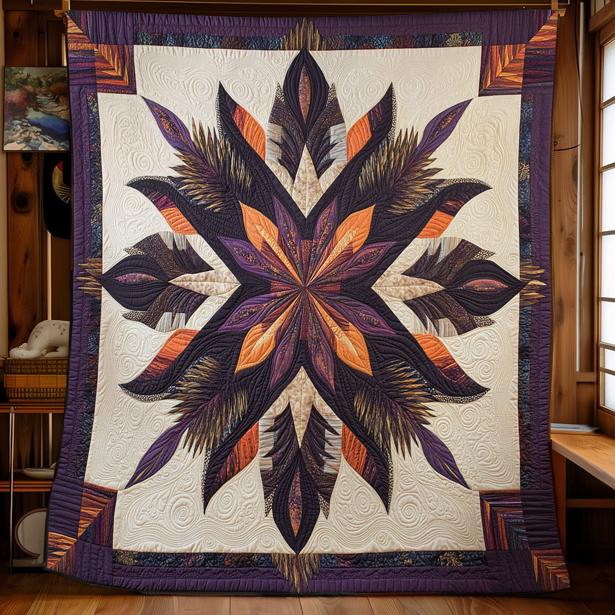Mystic Feathered Star WX0407051CL Quilt