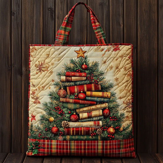 Winter Read Book WN1711080CL Quilted Tote Bag