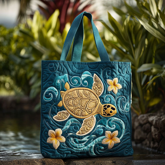 Island Spirit Turtle WN3009021CL Quilted Tote Bag