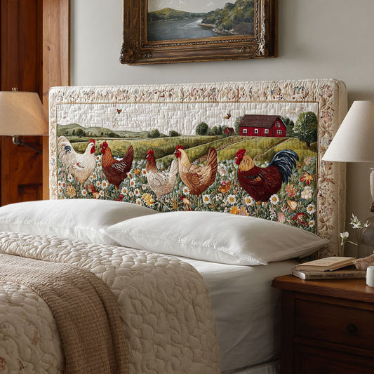 Country Chicken CW2312007CL Quilted Headboard Slipcover
