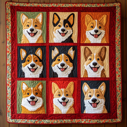 Corgi Dog Expression CQ0906006CL Quilt