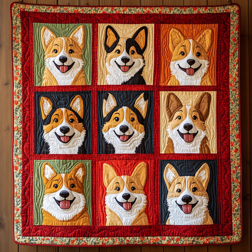 Corgi Dog Expression CQ0906006CL Quilt