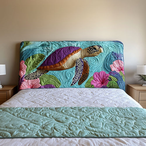 Hibicus Turtle QA2212016CL Quilted Headboard Slipcover