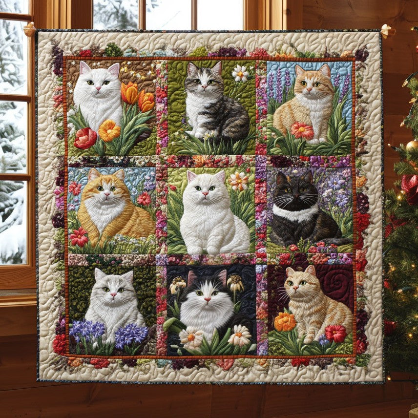 Flower Cat CW0611028CL Quilt