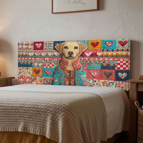 Labrador Romance CW0501016CL Quilted Headboard Slipcover