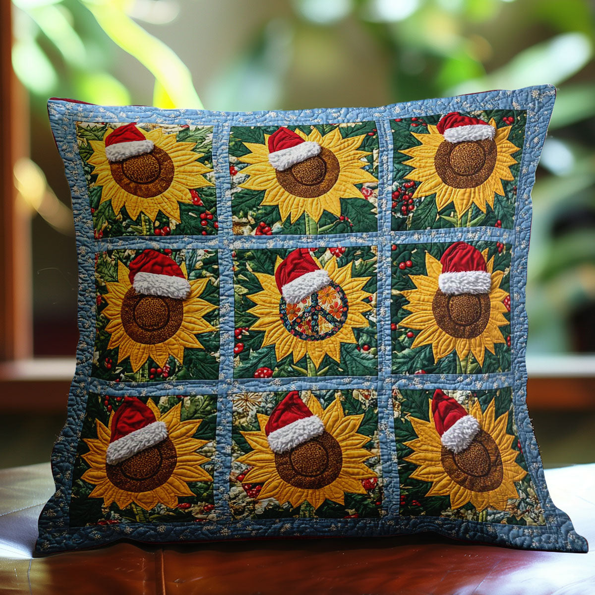 Santa’s Sunflower Grace WN2111045CL Quilt Pillow Case