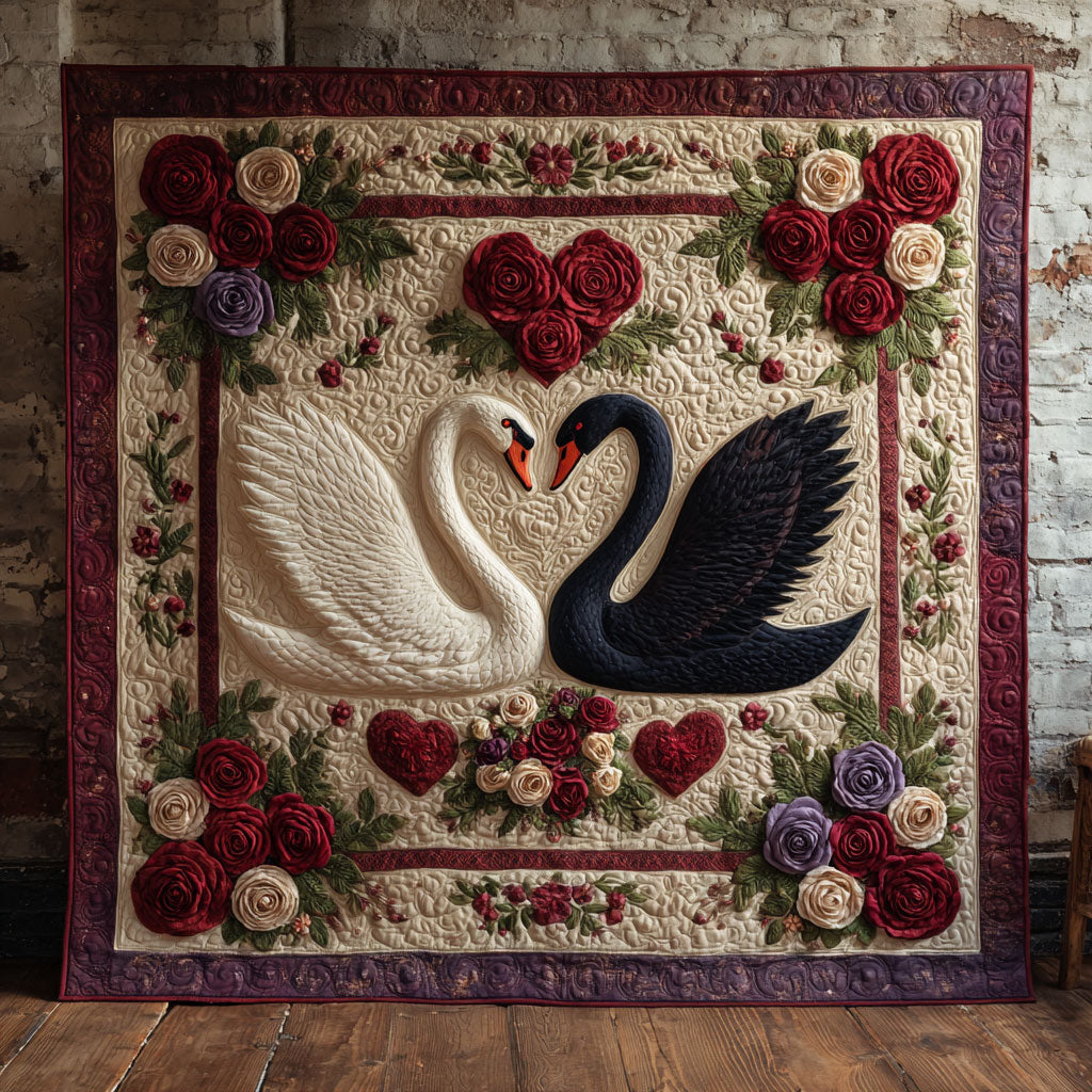 Timeless Swan Elegance CW1009037CL Quilt