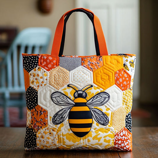 Bee Honey CW1711003CL Quilted Tote Bag