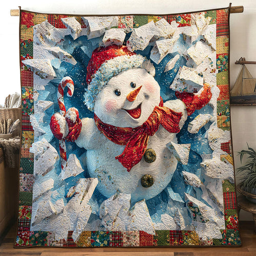 Jolly Spirit Snowman WN1111063CL Quilt