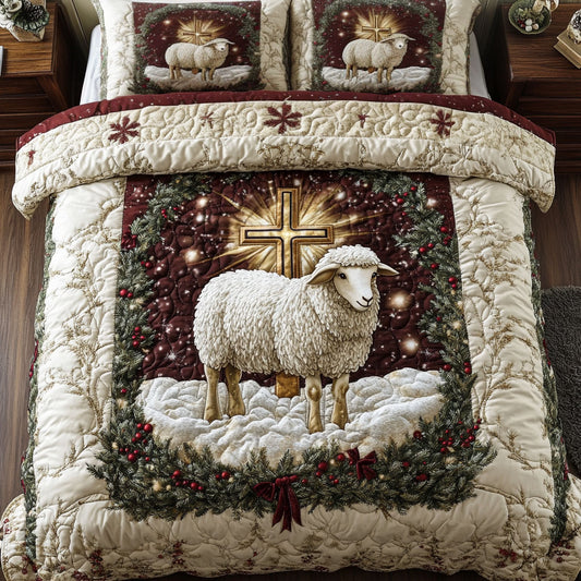 Festive Star Sheep WN3010026CL Duvet Cover Set