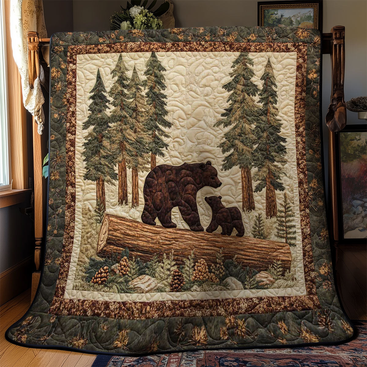 Bear And Cubs WN0104003CL Quilt