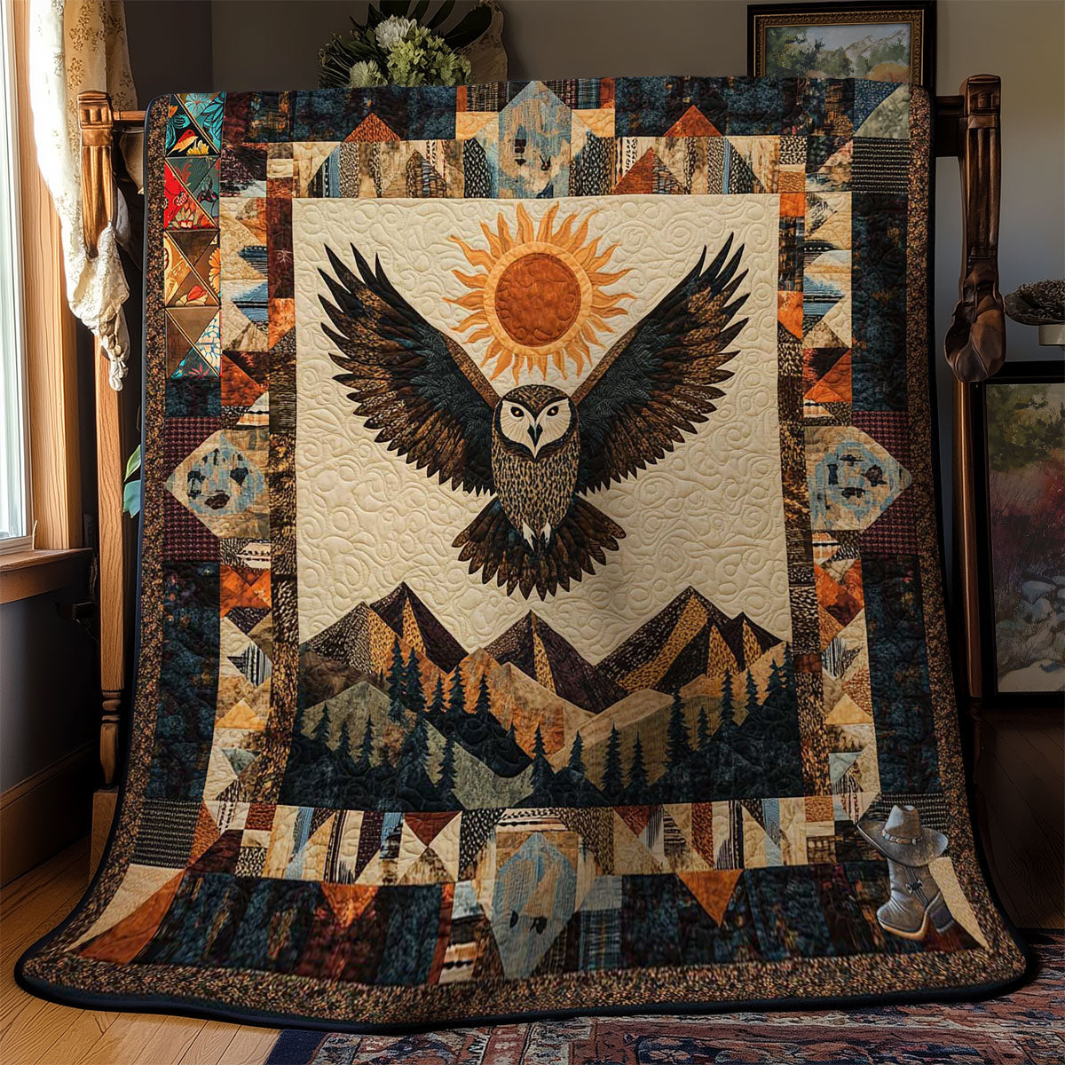 Sacred Owl WN2711002CL Quilt