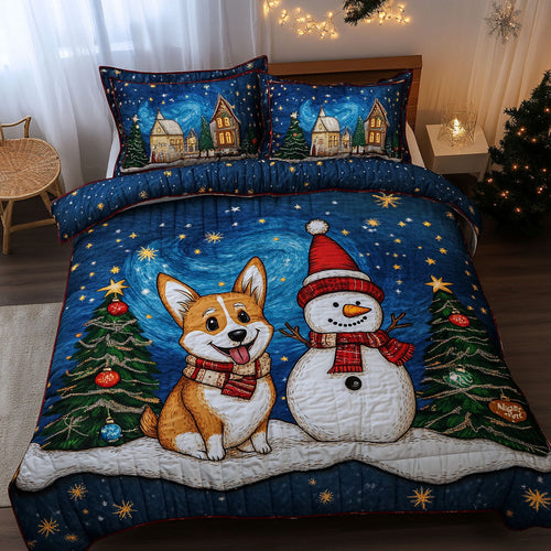 Merry Night Snowman WN0511061CL Duvet Cover Set