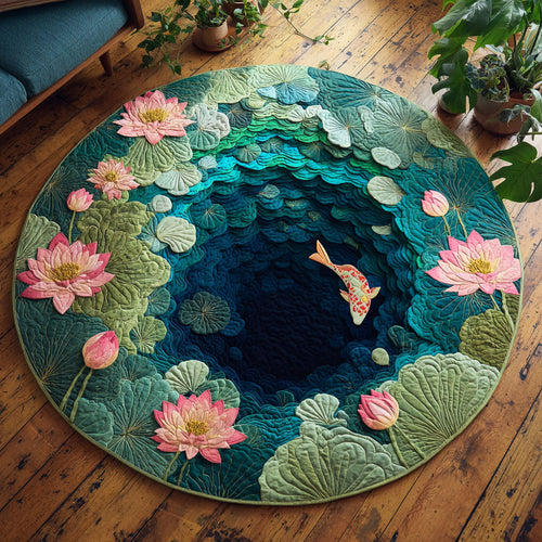 Pond Serenity CP0412125CL Quilted Round Mat