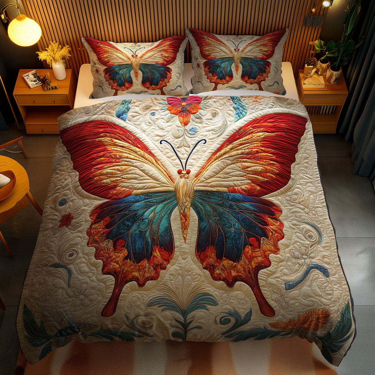 Enchanted Butterfly Flight WN1612053CL Duvet Cover Set