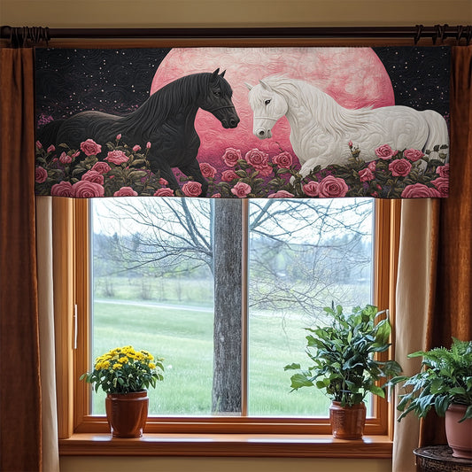 Couple Horse WX1405011CL Quilted Valance