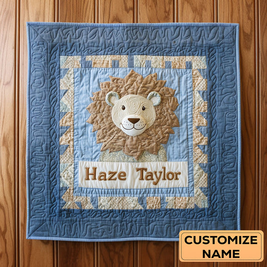 Baby Lion Dreams WN2407004CL Personalized Baby Quilt