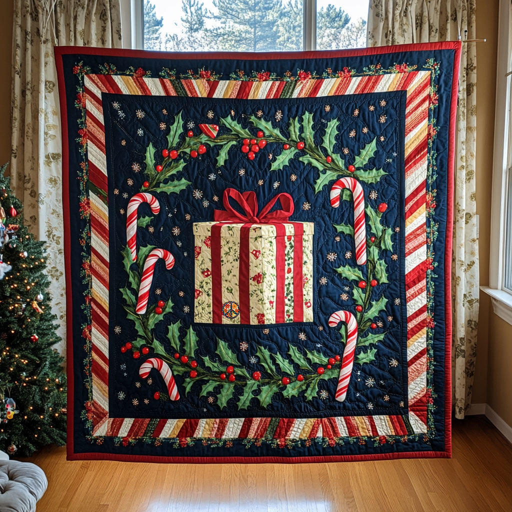 Christmas Candy Cane Gift WJ2310005CL Quilt