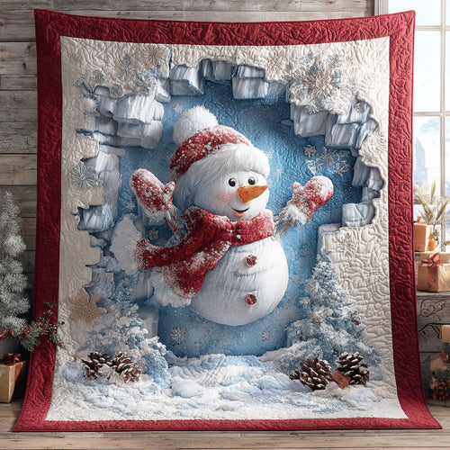 Christmas Snowman CW1111037CL Quilt