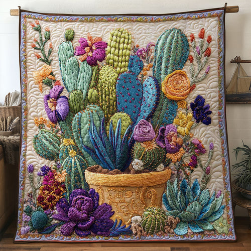 Cactus Basket WN0505005CL Quilt