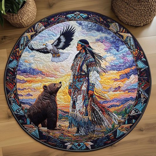 Heritage Native WN2008030CL Quilted Round Mat