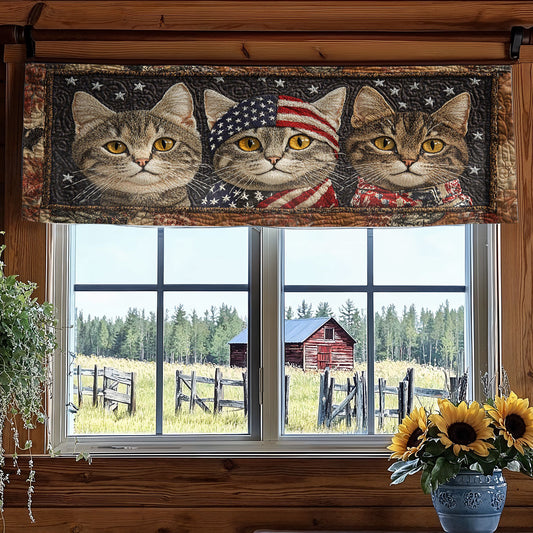 Cat Star WN1006023CL Quilted Valance