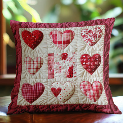 Patchwork Of Hearts WN1002117CL Quilt Pillow Case