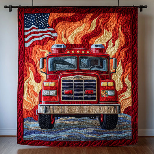 Firefighter Into The Fight WU2310024CL Quilt