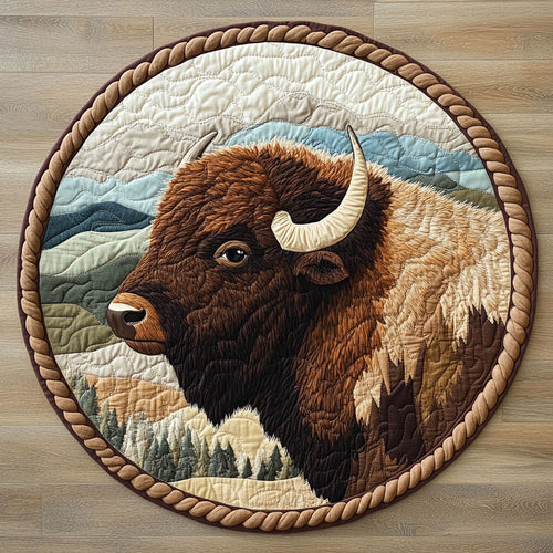 Prairie Majesty CP0907044CL Quilted Round Mat