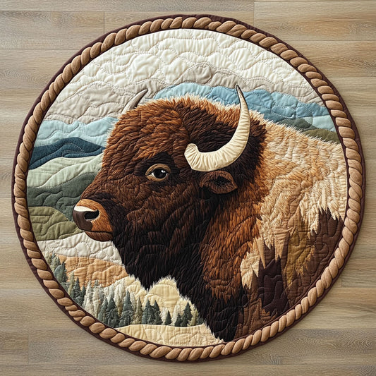 Prairie Majesty CP0907044CL Quilted Round Mat