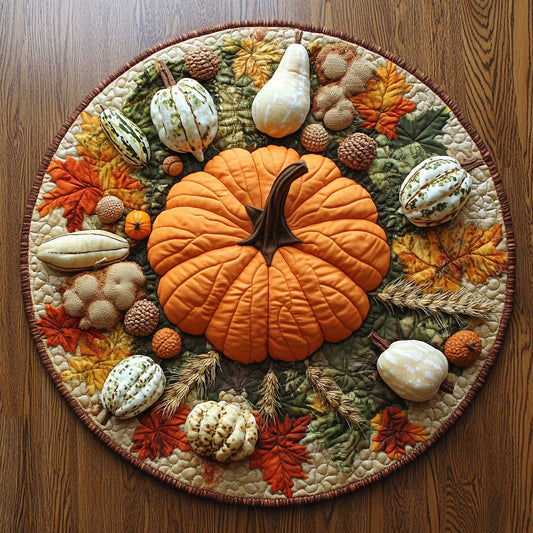 Autumn Bounty WY2108010CL Quilted Round Mat