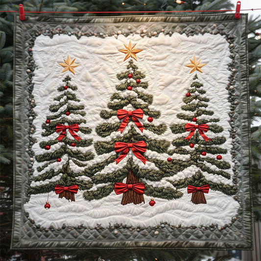 Three Christmas Pine Trees LT2509006CL Quilt