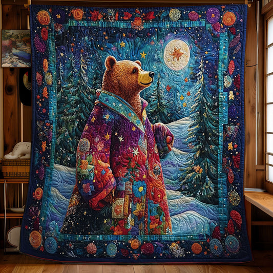Night Forest Of Bear WY1701052CL Quilt