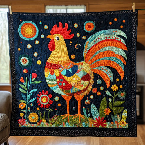 Flower & Feather Folk Art LT1711008CL Quilt