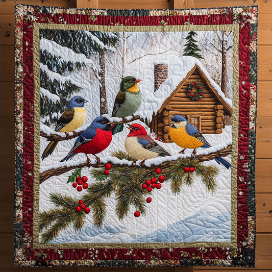 Songbirds At Snowfall CP0206016CL Quilt