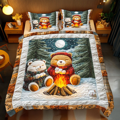 Camping Night Bear WP2310043CL Duvet Cover Set