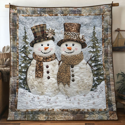 Rustic Duo Snowman WN1411039CL Quilt
