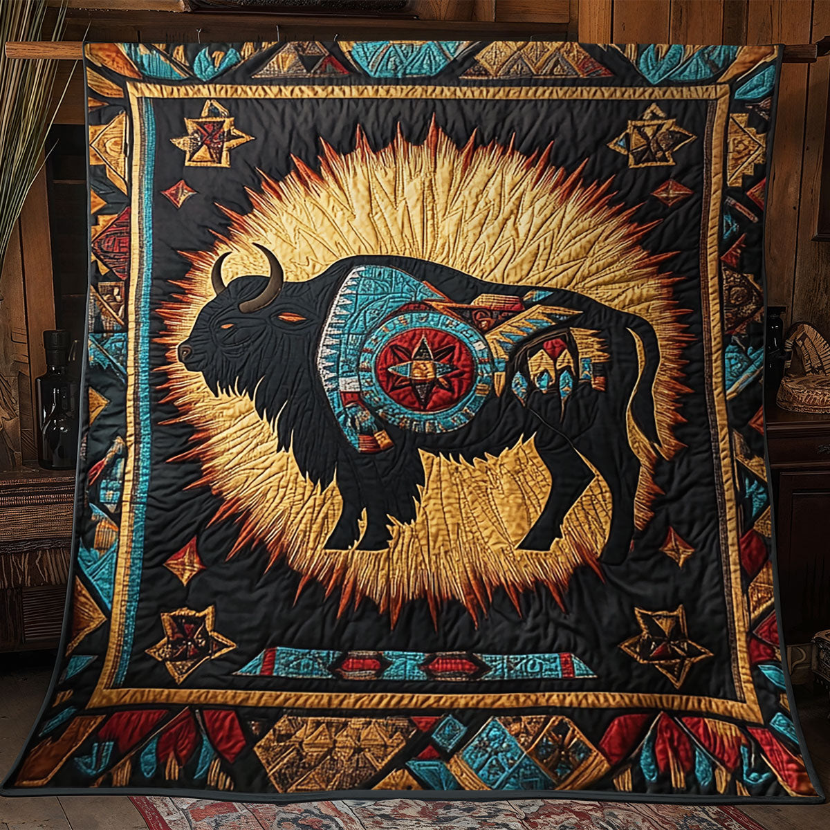 Sacred Bison CM3004042CL Quilt