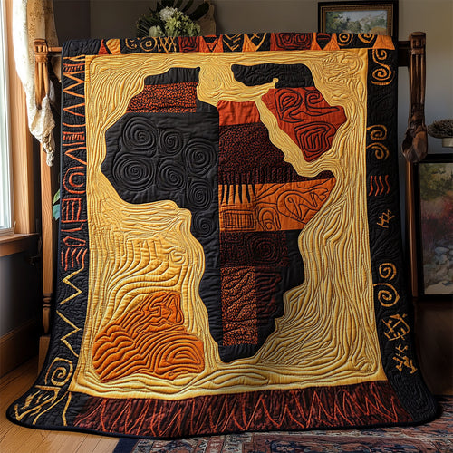 Map Of Afica WY0303014CL Quilt